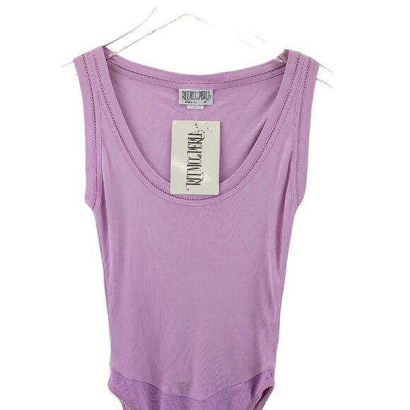 Ritmo Di Perla Bodysuit Sleeveless Pink Viscose IT Size 40 Small NWT - Picture 2 of 8